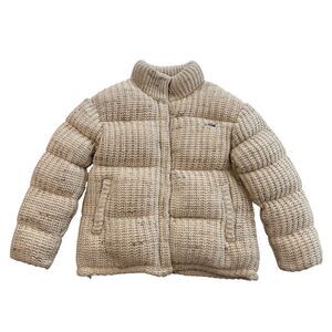 Kith Killington Knit Puffer Jacket in Muslin Size XL